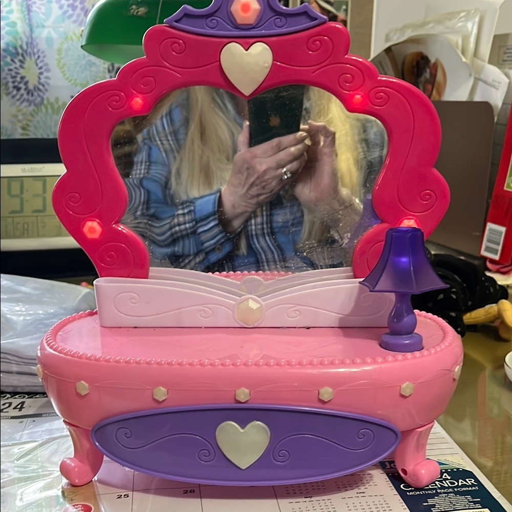 Pink and Purple Kids Vanity Set